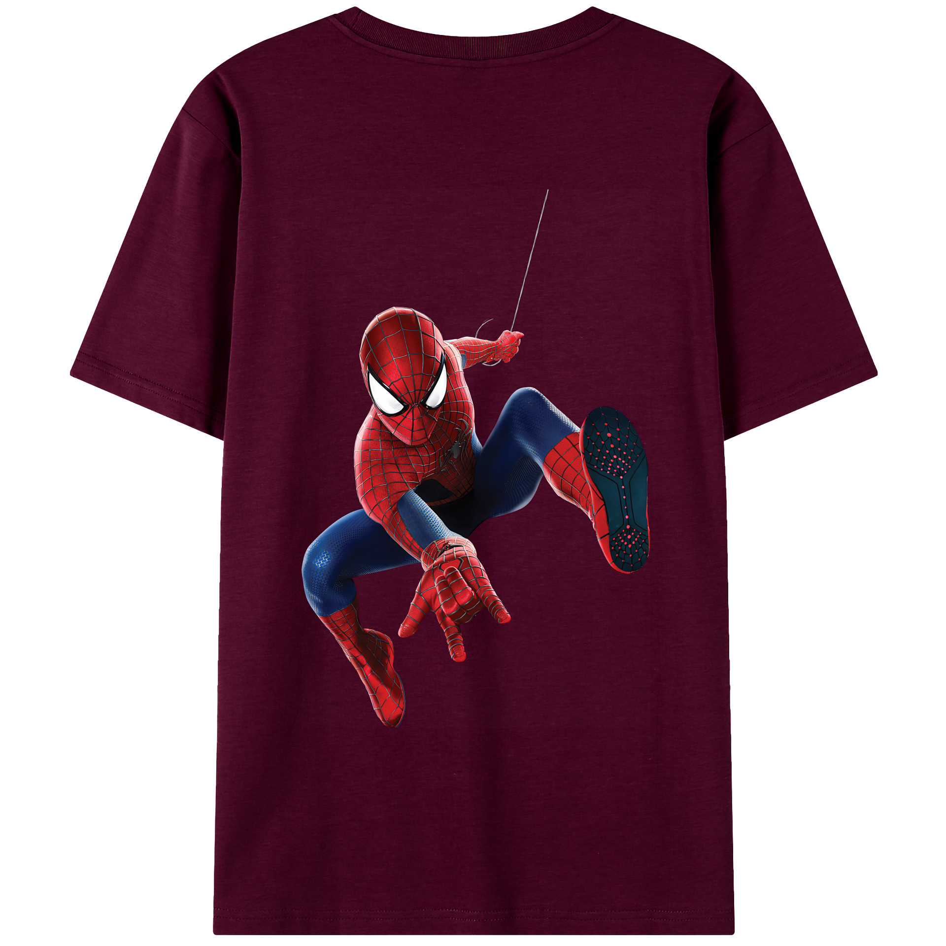 （画像用） Spider Man スパイダーマン レディース半袖Tシャツ(バックプリント)